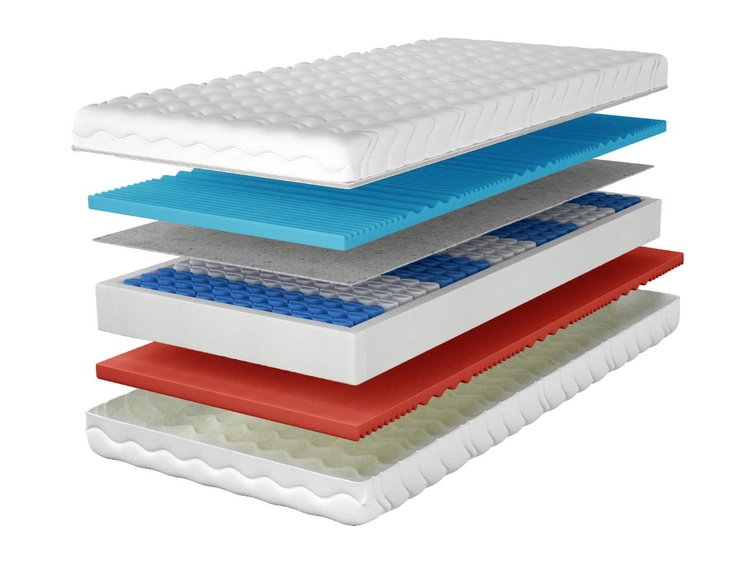 Taschenfederkernmatratze mit profiliertem Schaum Evion 120x200