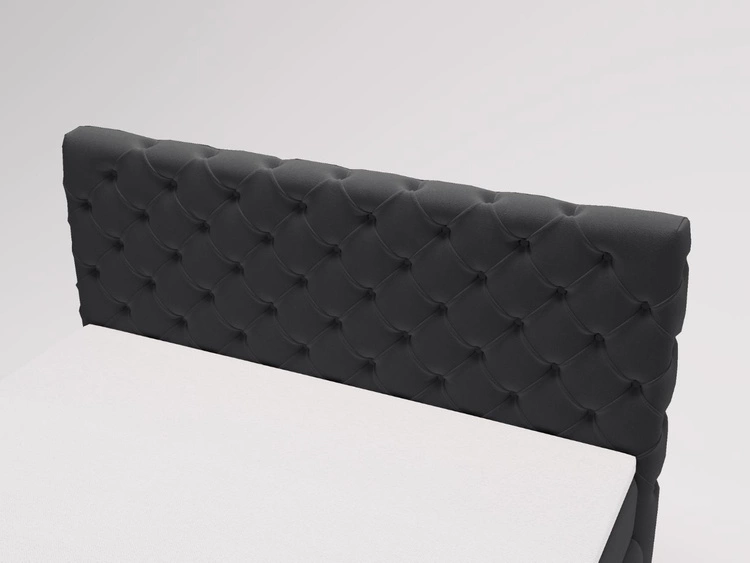 Boxspringbett mit Bettkasten 180x200 Canolo Schwarz