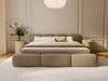 Polsterbett mit Bettkasten und Bettrost 180x200 Sweet Low Braun