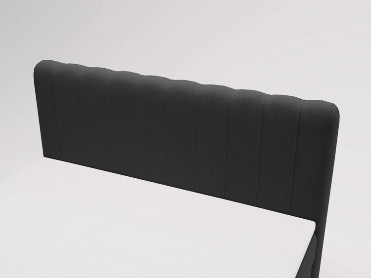 Boxspringbett mit Bettkasten 180x200 Osteno Schwarz