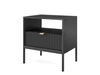 Nachtschrank mit Schublade Amber Schwarz
