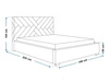 Polsterbett mit Bettkasten und Lattenrost 120x200 Tonale Dunkelblau