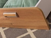 Einzelbett mit Schublade für ein Jugendzimmer Lindo Weiß, Nash Eiche
