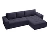 Ecksofa L-Form Rechts mit Schlaffunktion und Bettkasten Portland Anthrazit