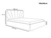 Polsterbett mit Bettkasten und Lattenrost 180x200 Orlo Dunkelgrau