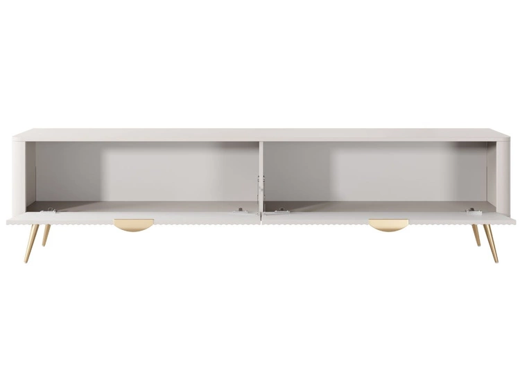 TV-Lowboard mit Türen 200 cm Latina Beige