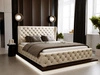 Polsterbett mit Bettkasten und Lattenrost 120x200 Kingston Beige