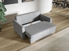 Schlafsofa mit Bettfunktion und Bettkasten Pori Grau