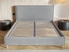 Polsterbett mit Lattenrost 160x200 Grenada Hellgrau