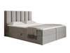Boxspringbett mit Bettkasten 160x200 Cascada Grau
