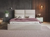 Polsterbett mit Bettkasten und Lattenrost 160x200 Marad Beige