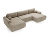 Wohnlandschaft mit Schlaffunktion und Bettkasten Savana Beige