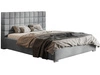 Polsterbett mit Bettkasten und Lattenrost 140x200 Terra Hellgrau