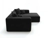 Ecksofa L Rechts Vellaro Schwarz