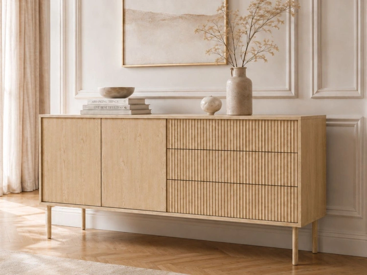 Kommode mit Türen und Schubladen 187 Gradimento Eiche Cremona