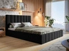 Polsterbett mit Bettkasten und Lattenrost 180x200 Siena Schwarz