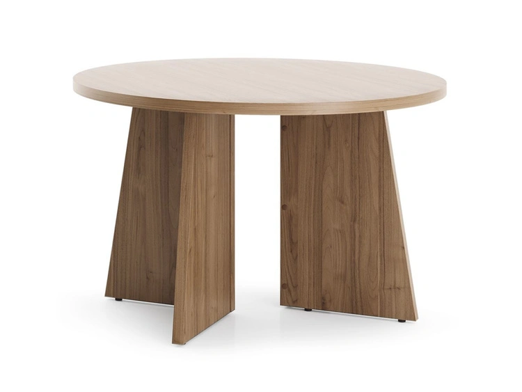 Großer runder Couchtisch Arelis in Royal-Nussbaum