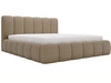 Polsterbett mit Bettkasten und Lattenrost 160x200 Cloud Bouclé-Stoff Braun