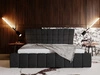 Polsterbett mit Bettkasten und Lattenrost 120x200 Paris Schwarz
