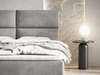 Boxspringbett mit Bettkasten 180x200 Hera Dunkelgrau