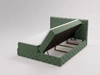 Boxspringbett mit Bettkasten 160x200 Canolo Grün