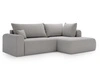 Ecksofa L-Form mit Schlaffunktion und Bettkasten Savana Bis Grau