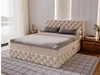 Boxspringbett mit Bettkasten 160x200 Canolo Beige