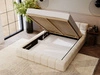 Polsterbett mit Bettkasten und Lattenrost 120x200 Alicante Beige