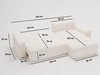Ecksofa L-Form Links mit Schlaffunktion und Bettkasten Portland Anthrazit