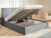 Polsterbett mit Bettkasten und Lattenrost 180x200 Tesis Beige
