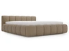 Polsterbett ohne Bettkasten mit Lattenrost 180x200 Cloud Low aus Bouclé-Stoff Braun