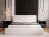 Polsterbett mit Bettkasten und Lattenrost 160x200 Monaco Creme