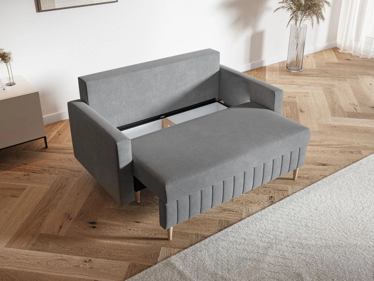 Schlafsofa mit Bettfunktion und Bettkasten Castelo Grün