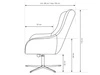 Drehbarer Sessel Deves Beige