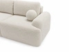 Sofa mit Schlaffunktion und Bettkasten Aurio Weiß