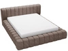 Polsterbett mit Bettkasten und Lattenrost 180x200 Italia Braun