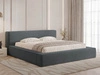 Polsterbett mit Bettkasten und Lattenrost 180x200 Mali Dunkelgrau