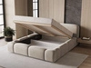 Polsterbett mit Bettkasten und Lattenrost 140x200 Aubi Beige