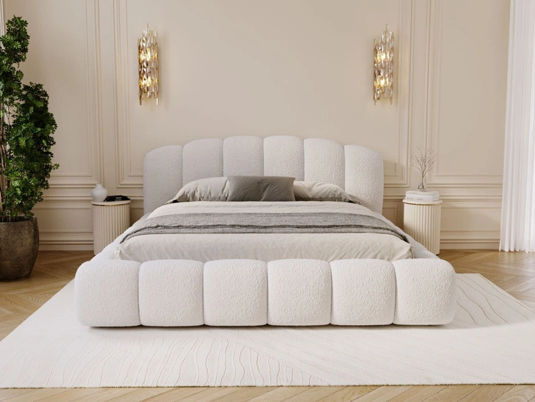 Polsterbett mit Stauraum und Lattenrost 160x200 Cloud Soft Beige
