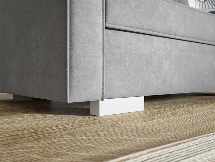 Schlafsofa mit Bettfunktion und Bettkasten Pori Creme