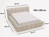 Polsterbett mit Bettkasten und Lattenrost 180x200 Doria Beige