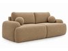 Sofa mit Schlaffunktion und Bettkasten Aurio Hellbraun