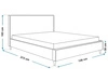Polsterbett mit Lattenrost 120x200 Grenada Hellgrau