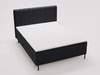 Boxspringbett mit Bettkasten 120x200 Primavera Schwarz