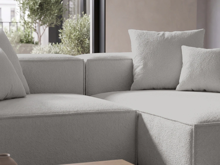 Ecksofa L Rechts Vellaro Grau