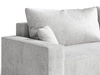 Ecksofa L-Form mit Schlaffunktion und Bettkasten Nivo Grau