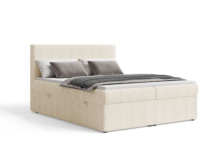 Boxspringbett mit Bettkasten 200X200 Brisa Beige