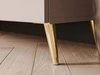 Wohnwand für das Wohnzimmer mit LED-Beleuchtung auf Goldenen Metallbeinen Noaé Kaschmir