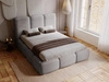 Polsterbett mit Bettkasten und Lattenrost 180x200 Bubble Grau