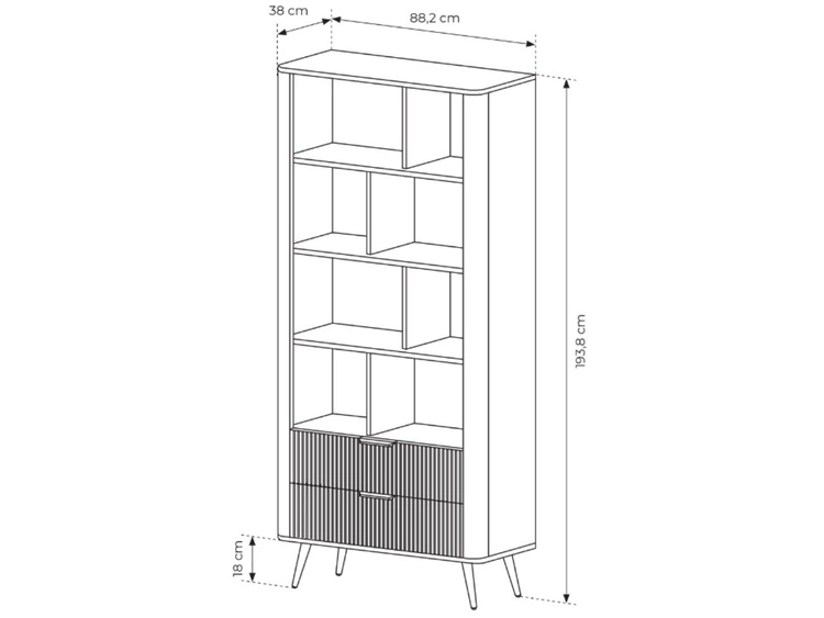 Wohnzimmer-Set Latina Weiß